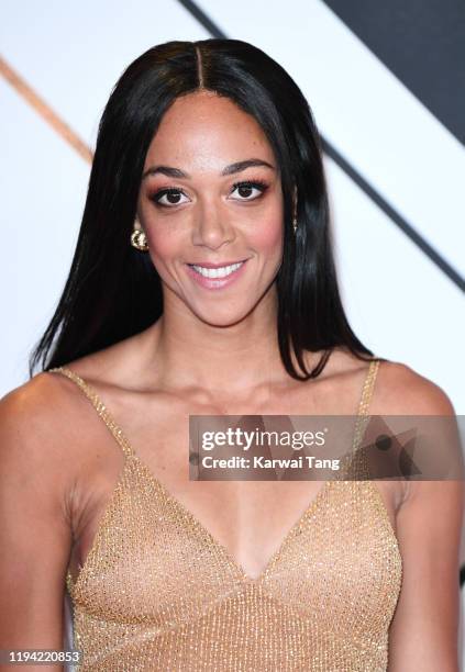 Katarina Johnson-Thompson attends the BBC Sport Personality of the Year 2019 at P&J Live Arena on December 15, 2019 in Aberdeen, Scotland.