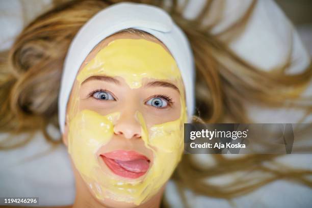 Taking Selfie At Beauty Salon High-Res Stock Photo