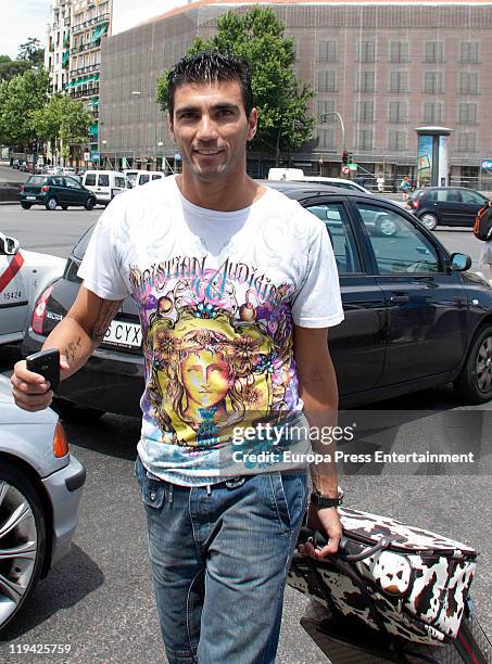 Spanish football player Jose Antonio Reyes is seen sighting on July 20, 2011 in Madrid, Spain.
