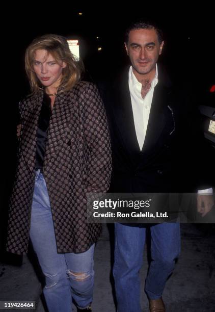 Businessman Dodi Al-Fayed and Tracy Lynn sighted on April 22, 1991 at Spago Restaurant in West Hollywood, California.