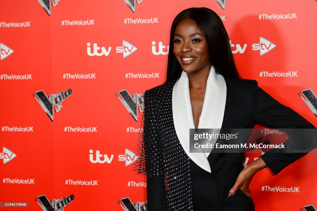 Aj Odudu attends The Voice UK 2019 photocall at The Soho Hotel on