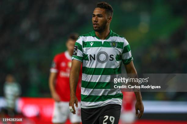 Luiz Phellype of Sporting CP during the Liga Nos round 17 match between Sporting CP and SL Benfica at Estadio Jose Alvalade on January 18, 2020 in...