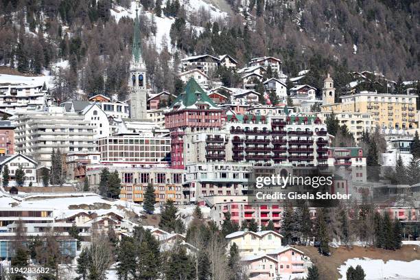 Badrutt's Palace and Hotel Kulm prior the wedding party of Stavros Niarchos III. And Dasha Zhukova on January 17, 2020 at Hotel Kulm in St. Moritz,...