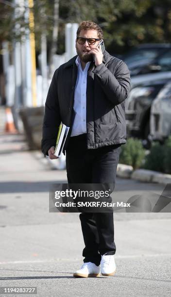 Jonah Hill is seen on January 17, 2020 in Los Angeles, California.