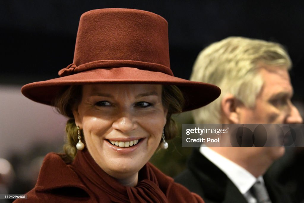 King Philippe Of Belgium And Queen Mathilde Attend The 75th Battle Of The Bulge Anniversary Remembrance Ceremony In Bastogne