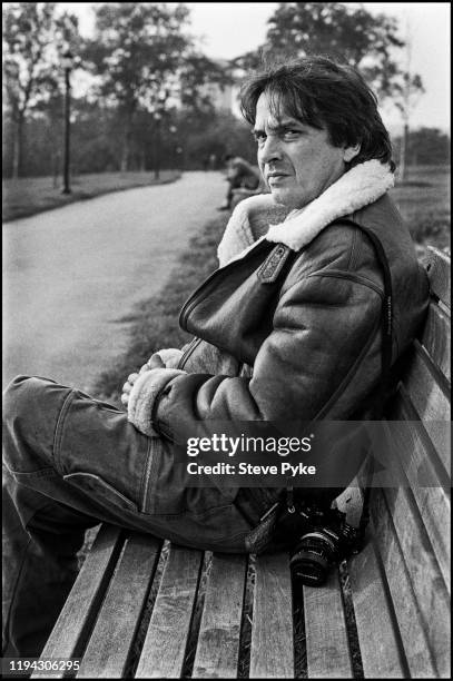 British fashion and portrait photographer, David Bailey, Primrose Hill, London, 15th October 1984.