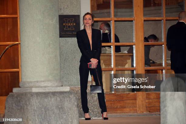 Stella Maxwell during the wedding party of Stavros Niarchos III. And Dasha Zhukova on January 17, 2020 at Hotel Kulm in St. Moritz, Switzerland.