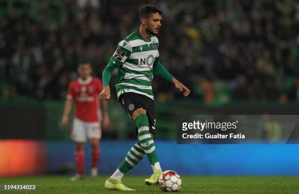 Tiago Ilori of Sporting CP in action during the Liga NOS match between Sporting CP and SL Benfica at Estadio Jose Alvalade on January 17, 2020 in...