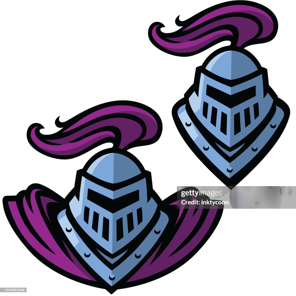 Een edele ridder helm.