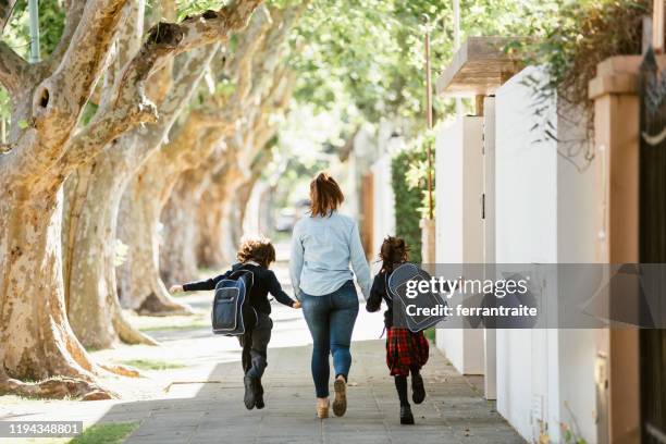 first day of school - back to school kids stock pictures, royalty-free photos & images