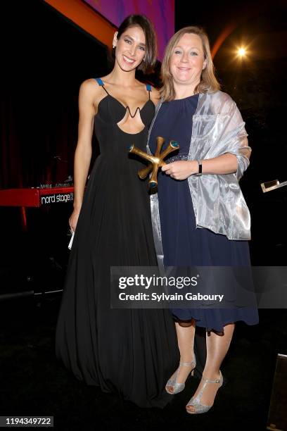 Dayana Mendoza and Helen McDowell attend AID FOR AIDS My Hero Gala 2019 at American Museum of Natural History on November 25, 2019 in New York City.