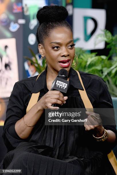 Actress Karan Kendrick visits the Build Series to discuss the film “Just Mercy” at Build Studio on December 16, 2019 in New York City.