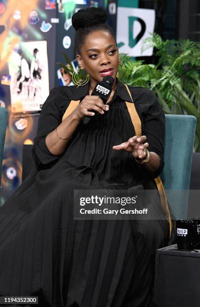 Actress Karan Kendrick visits the Build Series to discuss the film “Just Mercy” at Build Studio on December 16, 2019 in New York City.