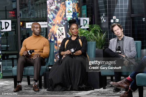 Actors Rob Morgan, Karan Kendrick and Tim Blake Nelson visit the Build Series to discuss the film “Just Mercy” at Build Studio on December 16, 2019...