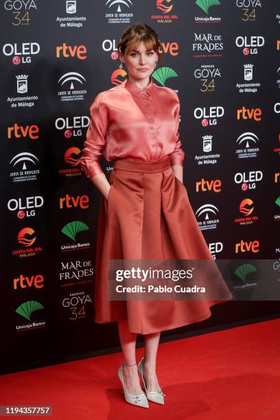 Spanish actress Marta Nieto attends the Candidates to Goya Cinema Awards party at Florida Retiro on December 16, 2019 in Madrid, Spain.