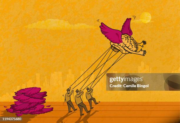 freedom of thought - fascismo stock illustrations