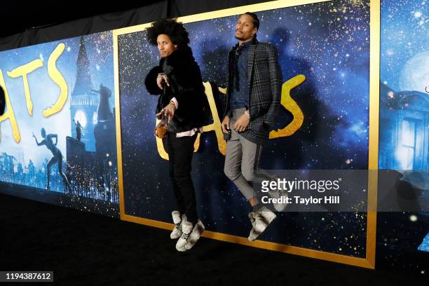 Les Twins attend the world premiere of "Cats" at Alice Tully Hall, Lincoln Center on December 16, 2019 in New York City.