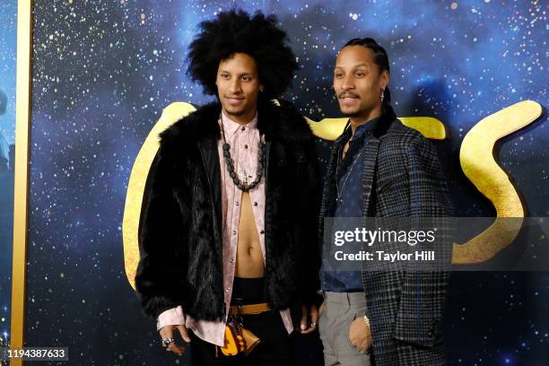 Les Twins attend the world premiere of "Cats" at Alice Tully Hall, Lincoln Center on December 16, 2019 in New York City.