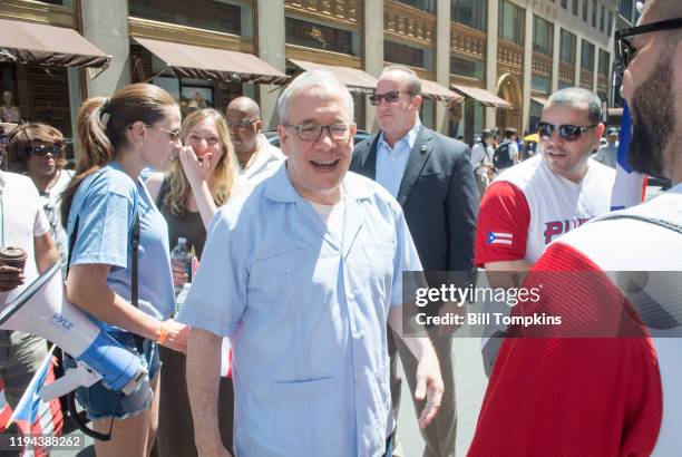 June 11: MANDATORY CREDIT Bill Tompkins/Getty Images Scott Stringer during the Puerto Rican Day Parade on June 11, 2017 in New York City.