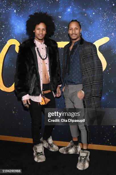 Les Twins attend the world premiere of "Cats" at Alice Tully Hall, Lincoln Center on December 16, 2019 in New York City.