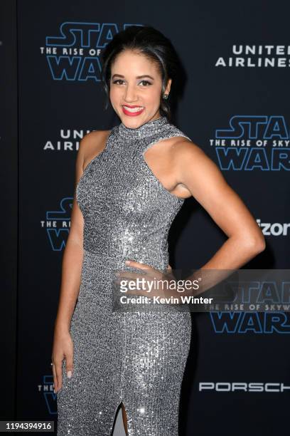 Philicia Saunders attends the Premiere of Disney's "Star Wars: The Rise Of Skywalker" on December 16, 2019 in Hollywood, California.