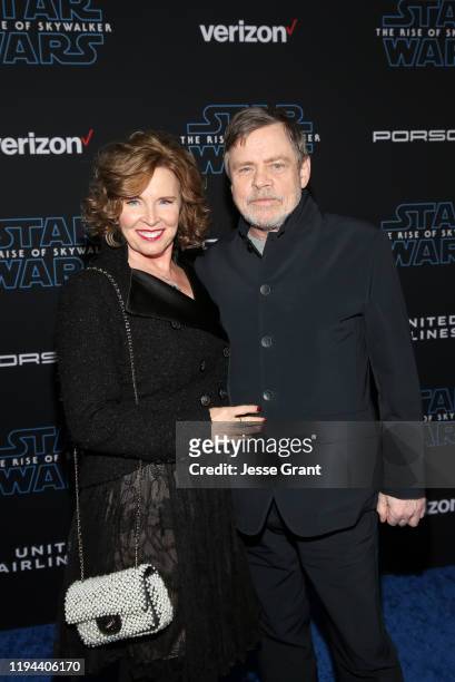 Marilou York and Mark Hamill arrive for the World Premiere of "Star Wars: The Rise of Skywalker", the highly anticipated conclusion of the Skywalker...