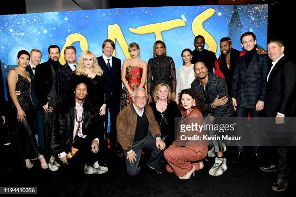 The cast of 'Cats' attends The World Premiere of Cats, presented by Universal Pictures on December 16, 2019 in New York City.
