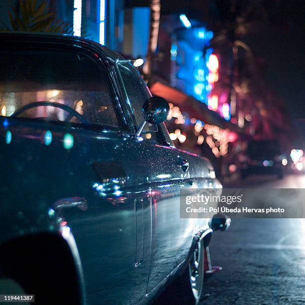 ocean drive, miami - florida nightlife stock pictures, royalty-free photos & images