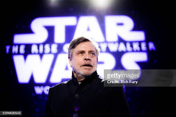 Mark Hamill attends the Premiere of Disney's "Star Wars: The Rise Of Skywalker" on December 16, 2019 in Hollywood, California.