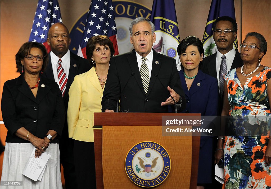 Congressional Caucuses Discuss Debt Ceiling At News Conference