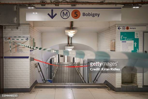 Metro lines in Paris remain shut as commuters struggle to work on the 13th day of the French National Rail and Public transport strike over pension...