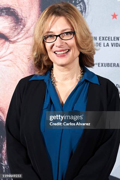 Luciano Pavarotti Foundation President Nicoletta Mantovani Pavarotti attends 'Pavarotti' photocall at the Intercontinental Hotel on December 17, 2019...