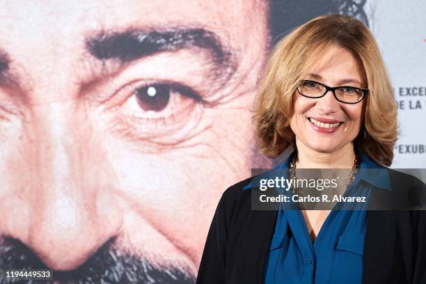 Luciano Pavarotti Foundation President Nicoletta Mantovani Pavarotti attends 'Pavarotti' photocall at the Intercontinental Hotel on December 17, 2019...