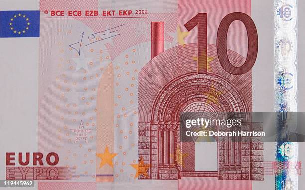 10 euro note - nota de dez euros imagens e fotografias de stock