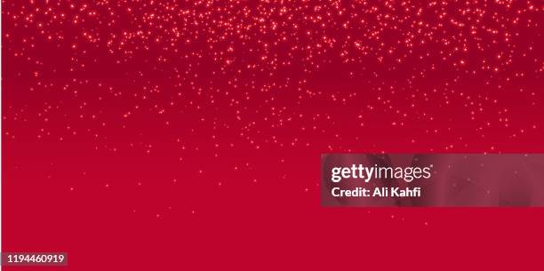 red stars dots scatter texture confetti background - christmas lights background stock illustrations