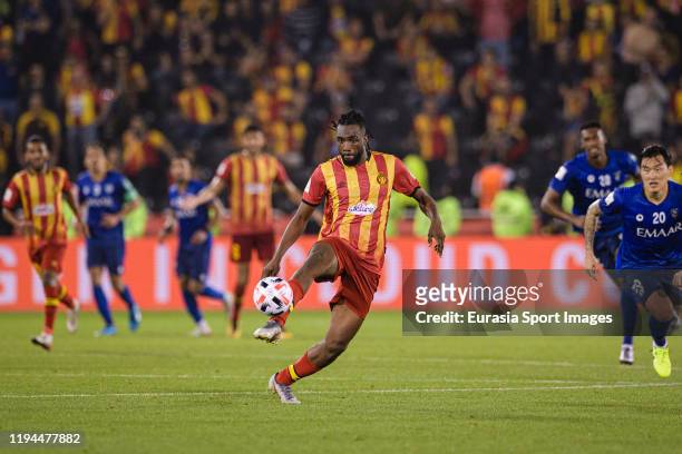 Ibrahim Ouattara of ES Tunis controls the ball during the FIFA Club World Cup 2nd round match between Al Hilal and Esperance Sportive de Tunis at...