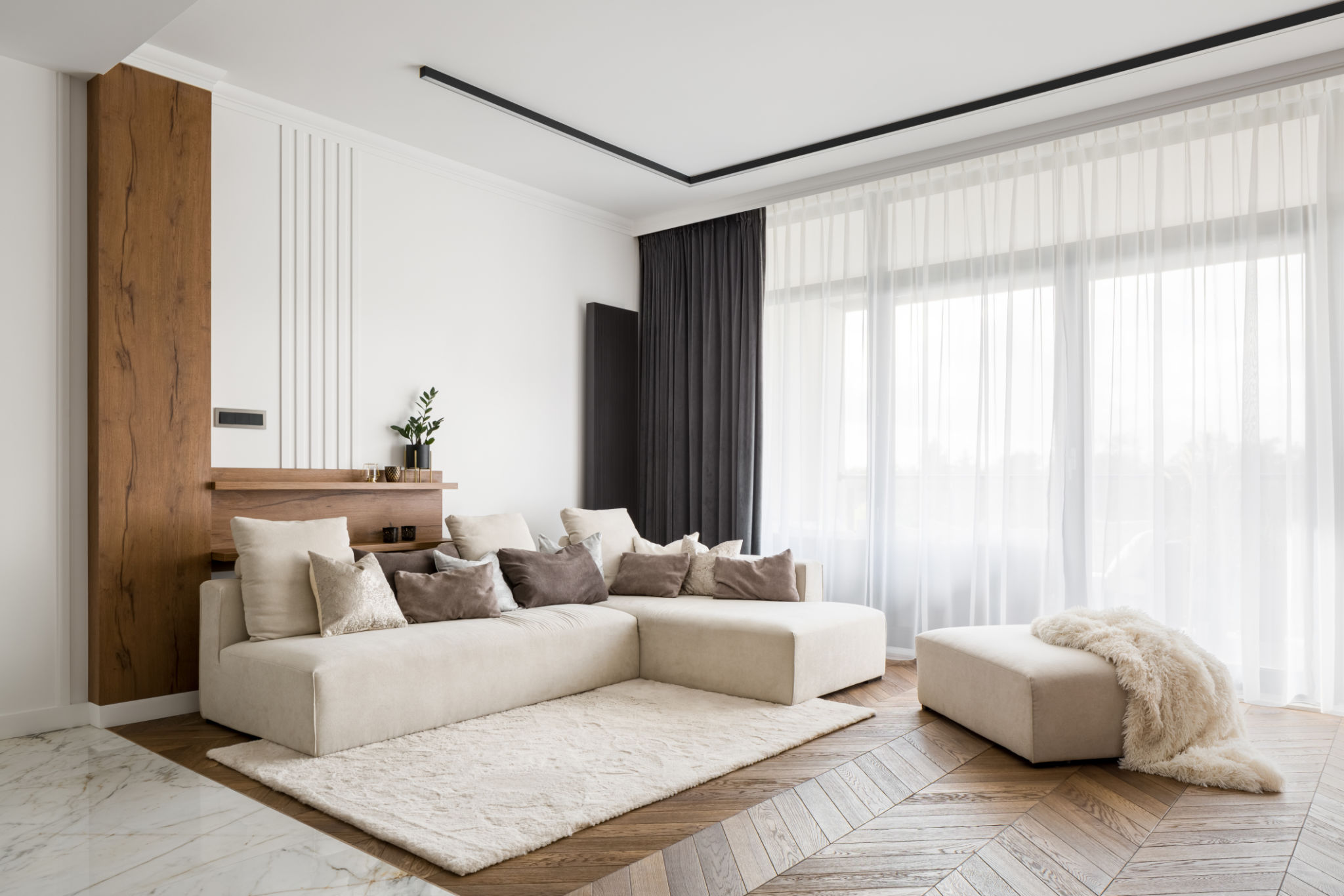Elegante y cómoda sala de estar Elegante y cómoda sala de estar