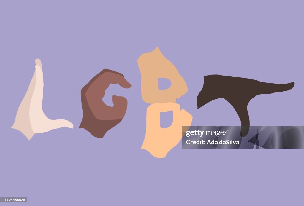 Lgbtq Rights Sign Lgbtq Sign By Hands High-Res Vector Graphic - Getty Images