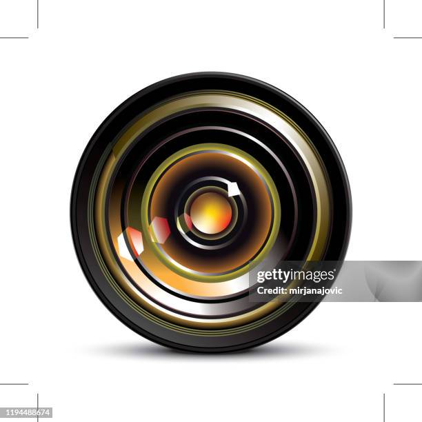 camera len - dslr camera stock illustrations