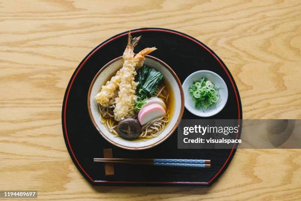 toshikoshi soba - soba stock pictures, royalty-free photos & images