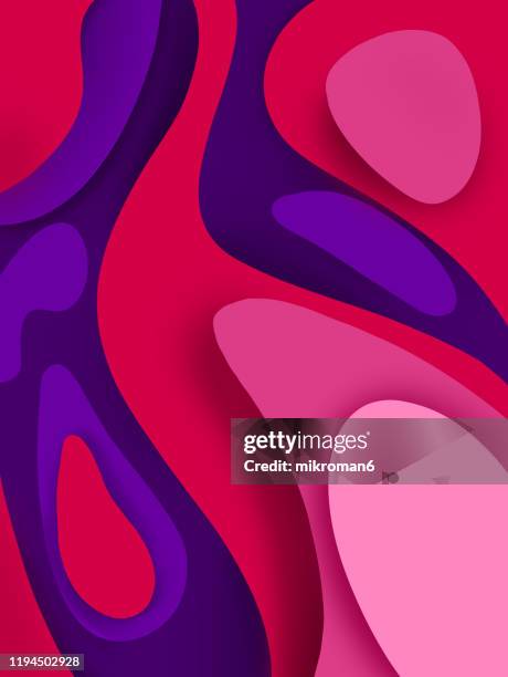 fluid paper cut out colorful background - party background stock pictures, royalty-free photos & images