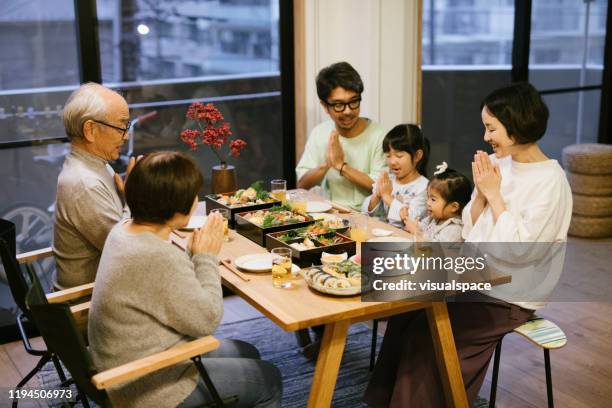 familiebijeenkomst op new year's day - new year's day stockfoto's en -beelden