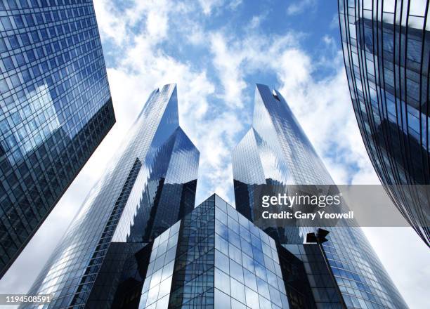 skyscrapers in la defense - office building stock pictures, royalty-free photos & images