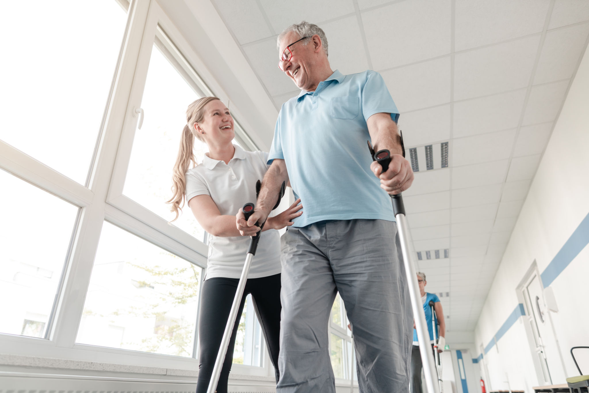 crutches walking