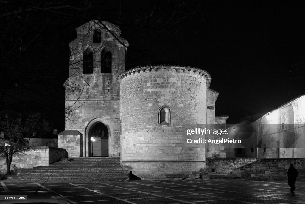 Romanesque church - vault and bell tower