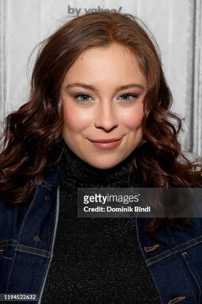 Mina Sundwall attends the Build Series to discuss 'Lost In Space' at Build Studio on December 17, 2019 in New York City.