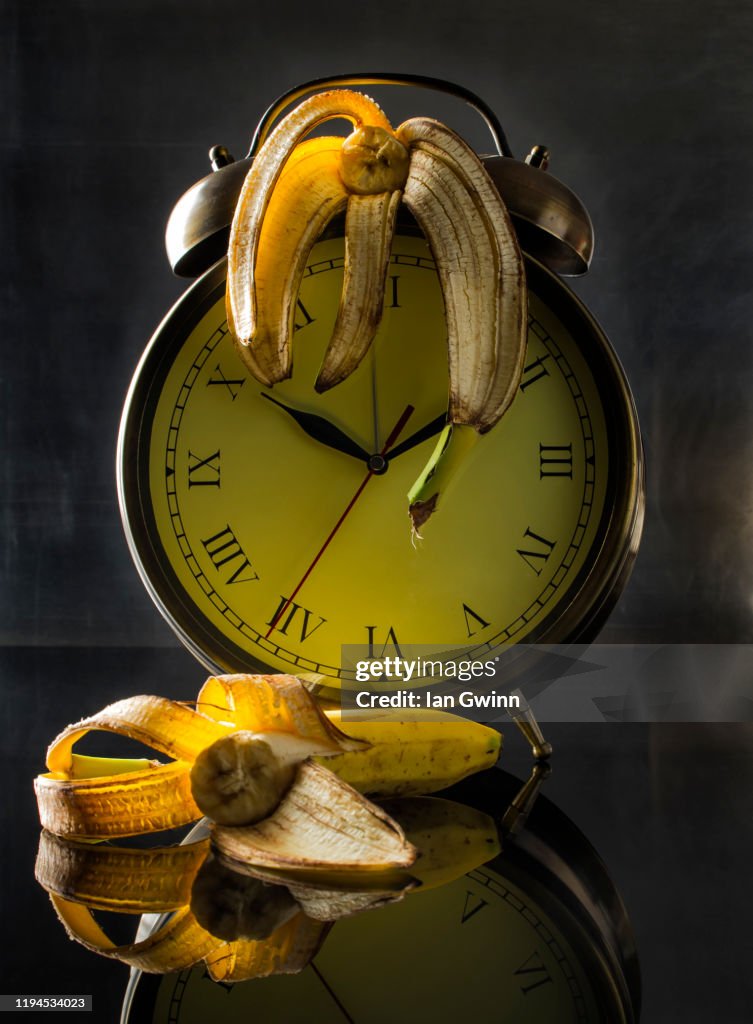 Clock and Bananas