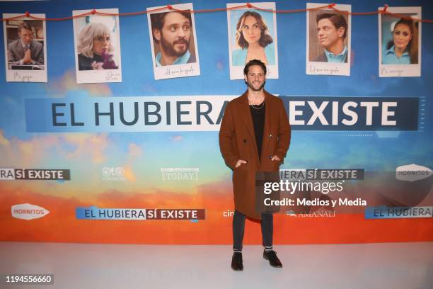 Christopher Von Uckermann poses for photos during a press conference of the film 'El hubiera sÌ existe' at Cinepolis Universidad on December 17, 2019...