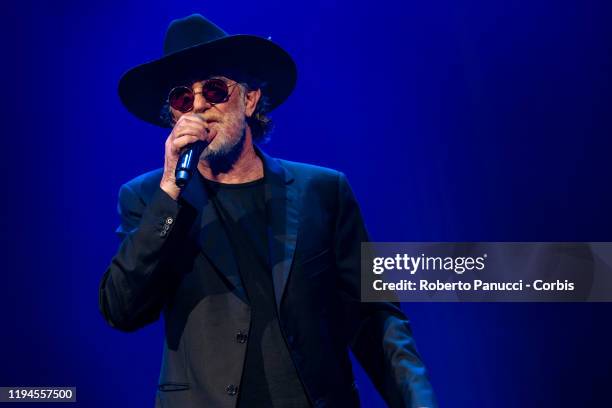 Francesco De Gregori performs on December 17, 2019 in Rome, Italy.