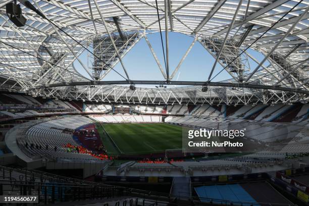 General view of the stadium during the Premier League match between West Ham United and Everton at the London Stadium, Stratford on Saturday 18th...
